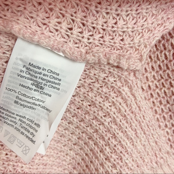 NEW J Crew Pink Knit Turtleneck Sweater Size Large - Picture 7 of 9